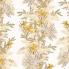 วอลเปเปอร์ลายดอกไม้ สีเหลืองใบสีครีม No.88559-1