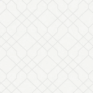 วอลเปเปอร์โมเดิร์นตาข่าย สีครีมเส้นสีทอง No.88564-2