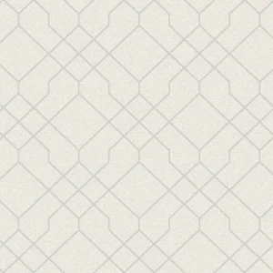 วอลเปเปอร์โมเดิร์นตาข่าย สีเทาเส้นสีเงิน No.88564-3