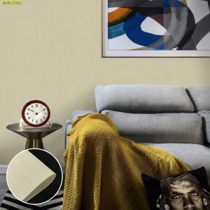 วอลเปเปอร์ลายเรียบสีครีม รหัส HR-7112