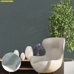 วอลเปเปอร์ลายปูนเปลือยสีเทาเข้ม No.MC120029