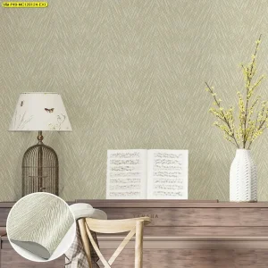 วอลเปเปอร์ลายเชฟรอนสีเทาสลับเหลือง No.MC120124