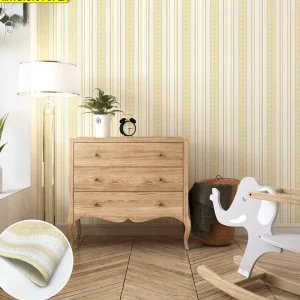 วอลเปเปอร์ลายทางสีเหลือง No.MT721213