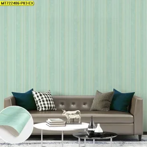 วอลเปเปอร์ลายทางสีฟ้า No.MT722406