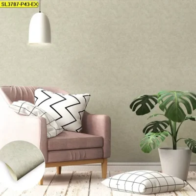 วอลเปเปอร์ติดผนังลายปูนเปลือยสีน้ำตาลอ่อน No.SL3787