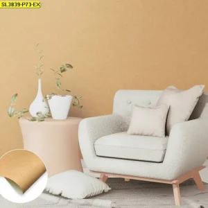 วอลเปเปอร์ติดผนังลายเรียบสีส้ม No.SL3839