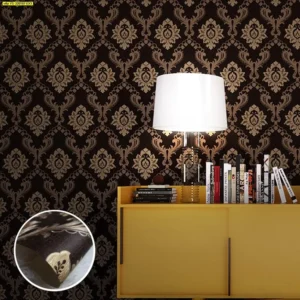 วอลเปเปอร์ลายหลุยส์สีน้ำตาล No.YS-320107