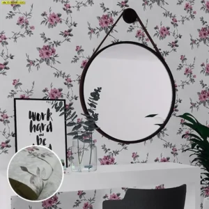 วอลเปเปอร์ลายดอกไม้สีชมพู No.YS-980406-1