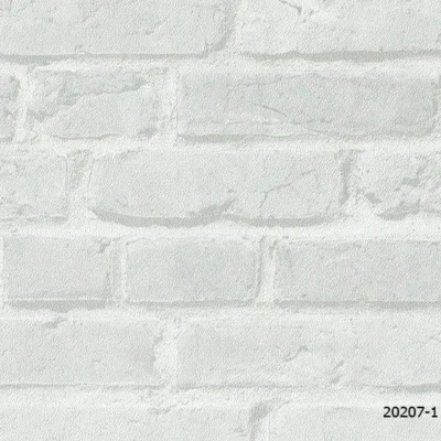 วอลเปเปอร์ ลายอิฐสีเทา No.20207-1