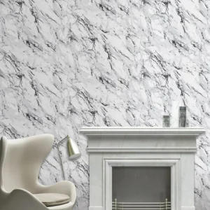 วอลเปเปอร์ลายหินอ่อนสีดำ No.26866