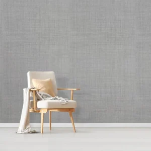 วอลเปเปอร์ลายผ้าสีเทาอมน้ำตาล No.26901