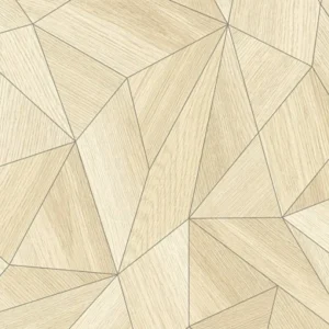 วอลเปเปอร์ลายไม้3D สีน้ำตาลส้มขอบเทา No.36133-1