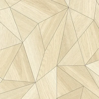 วอลเปเปอร์ลายไม้3D สีน้ำตาลส้มขอบเทา No.36133-1
