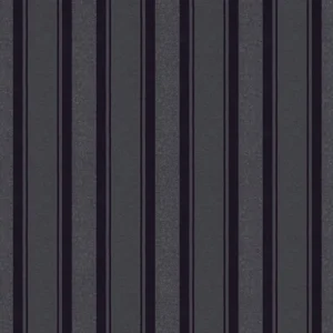 วอลเปเปอร์ลายทางเทา ดำ มีกลิเตอร์ No.36167-3