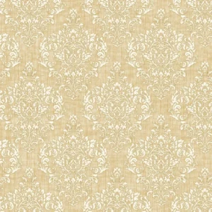 วอลเปเปอร์ลายหลุยส์คลาสสิค สีน้ำตาลทอง No.4026-3