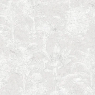 วอลเปเปอร์ลายใบไม้ทรอปิคอล สีน้ำตาล No.4032-1