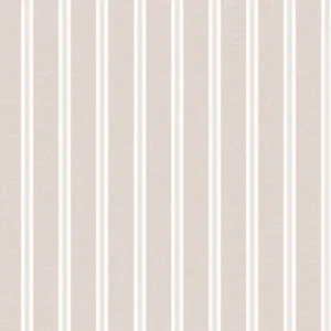 วอลเปเปอร์ลายทาง เส้นสีขาวสลับเงิน พื้นสีน้ำตาล No.4034-3