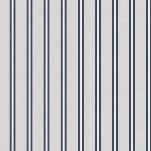 Alternative view of วอลเปเปอร์ลายทาง เส้นสีน้ำเงิน พื้นสีเทา No.4034-5