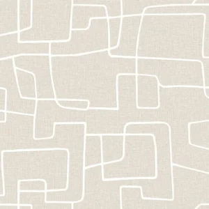 Alternative view of วอลเปเปอร์สไตล์โมเดิร์น ลายเส้น สีเบจ No.4038-2
