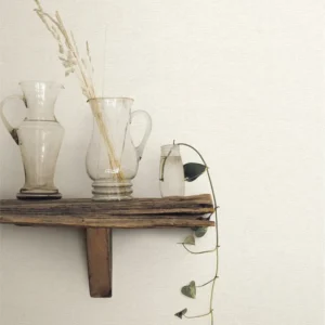 วอลเปเปอร์ สีครีมมีกลิตเตอร์สีเงิน No.422-2