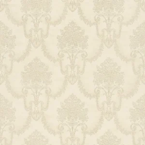 วอลเปเปอร์ลายหลุยส์สีเหลืองอ่อน No.514957