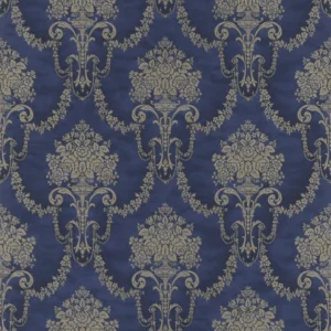 วอลเปเปอร์ลายหลุยส์สีน้ำเงิน No.514964