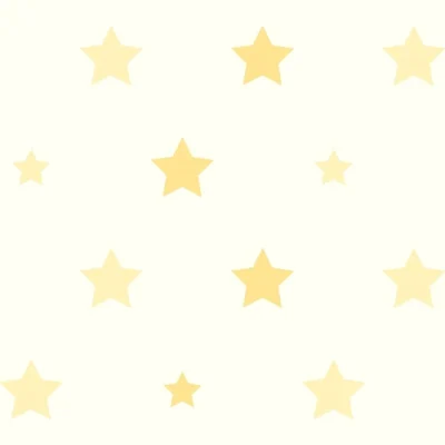 วอลเปเปอร์ลายดาวสีเหลือง พื้นสีครีม No.5152-1