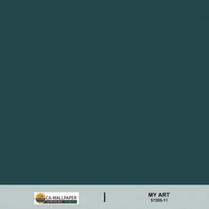 วอลเปเปอร์สีเขียวอมฟ้าเข้ม (เทอร์คอยส์) No.57205-11