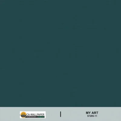 วอลเปเปอร์สีเขียวอมฟ้าเข้ม (เทอร์คอยส์) No.57205-11