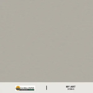 วอลเปเปอร์ห้องนั่งเล่นลายผ้าสีเทา No.57206-5