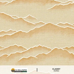 วอลเปเปอร์ สีน้ำตาลทองแทรกลายเส้นซิกแซก No.81278-2