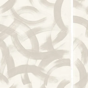 วอลเปเปอร์โมเดิร์นสีเทาเทกเจอร์ลายผ้า No.81367-1