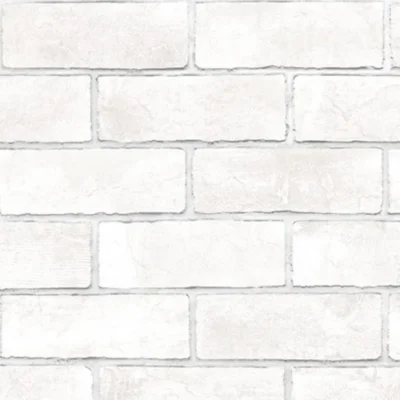 Alternative view of วอลเปเปอร์ลายอิฐขาว ขนาดก้อนอิฐ 20.5x7cm. No.85089-1