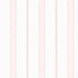 วอลเปเปอร์ลายทางสีขาวสลับชมพู No.88516-1