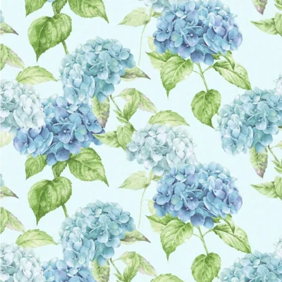 วอลเปเปอร์ลายดอกไม้สีฟ้า No.88520-2