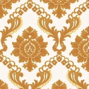 วอลเปเปอร์ลายหลุยส์ สีทอง มีกลิตเตอร์ No.AW27-3