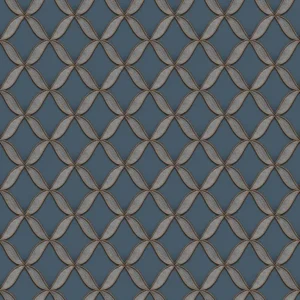 วอลเปเปอร์เท็กเจอร์ผ้า ลายตาข่ายสีน้ำเงิน No.FT221227