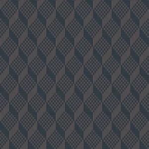 วอลเปเปอร์โมเดิร์นลายลูกบากศ์ สีน้ำเงิน No.GR322307