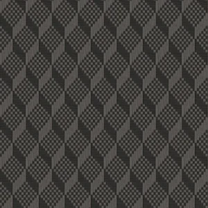 วอลเปเปอร์โมเดิร์นลูกบากศ์ สีดำ No.GR322309
