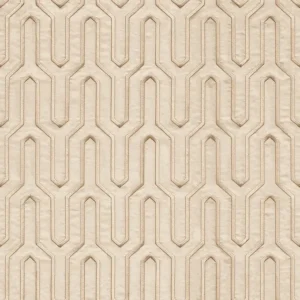 วอลเปเปอร์ลายกราฟฟิก เท็กเจอร์ผ้าปัก พื้นสีครีม No.WT1804-4