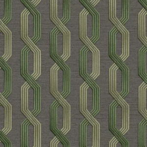 วอลเปเปอร์เท็กเจอร์ผ้า ลายเกลียวคลื่น พื้นดำ No.WT1806-6