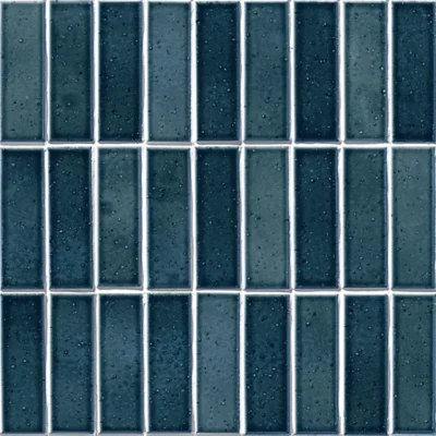 Alternative view of วอลเปเปอร์ลายกระเบื้องแนวตั้ง สีเขียวน้ำเงิน (ผิวเงา) No.WT1810-5