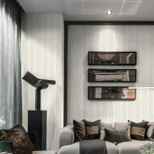 วอลเปเปอร์ลายทางสีขาว No.YS-321001