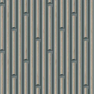 วอลเปเปอร์ลายไม้โมเดิร์นสีดำเทา No.34522-3