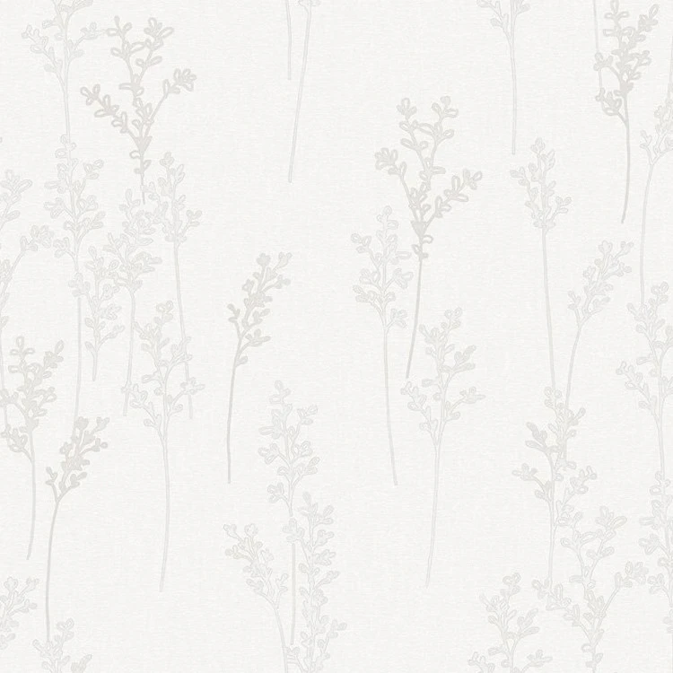 วอลเปเปอร์ลายใบไม้สีขาว No.34525-1 - Image 2