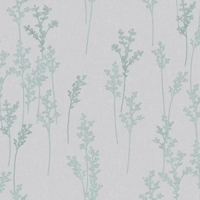 วอลเปเปอร์ลายใบไม้สีฟ้าพื้นสีเทา No.34525-3