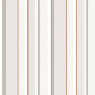 วอลเปเปอร์ลายทางสีเทา สลับสีพิ้งโกขาว No.34537-2
