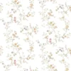 วอลเปเปอร์ลายดอกไม้สีชมพู สีม่วง สีพื้นขาว No.8355