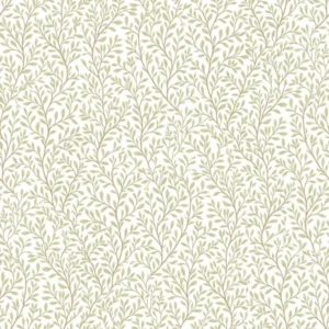 วอลเปเปอร์ลายดอกไม้ ใบไม้มินิมอลสีเขียว No.8365