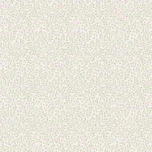 วอลเปเปอร์ลายใบไม้เล็ก สีน้ำตาล พื้นสีขาว No.84047